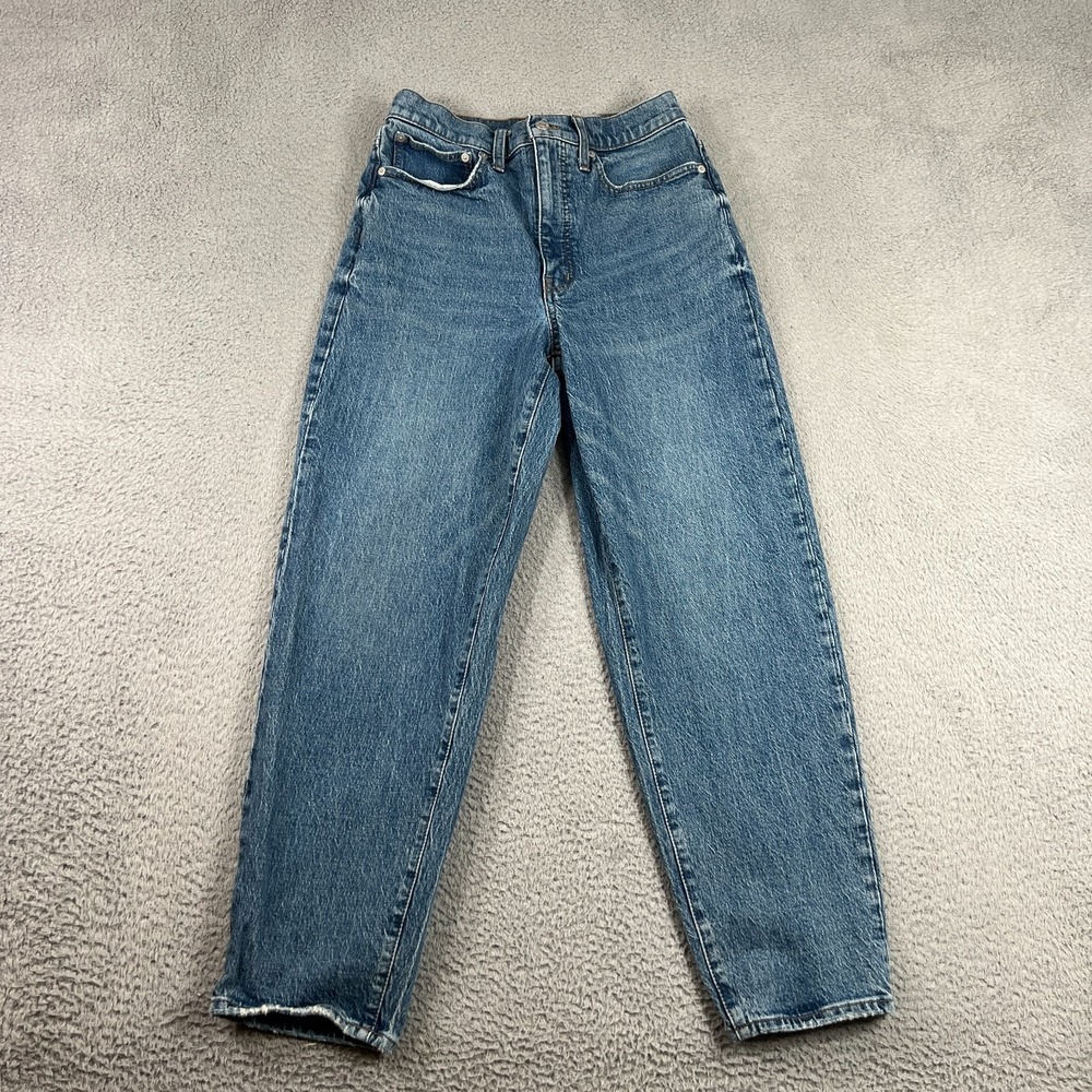 Madewell Balloon Jeans Womens 28 T Blue High Rise Tapered Leg Denim Classic